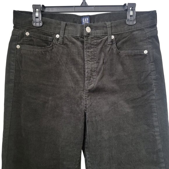 GAP Denim Size 12/31R Dark Charcoal Gray True Skinny Corduroy Pants, EUC - Picture 2 of 14
